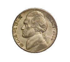 1944-S Jefferson Silver War Nickel -Nice High Grade Circ Collector Coin-c7453xcx picture
