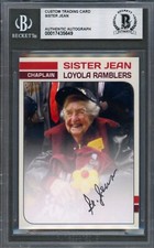Sister Jean SIGNED Custom Card March Madness Loyola Ramblers NCAA Beckett Auto picture