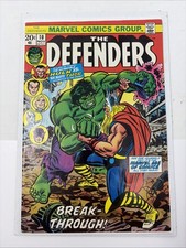 The Defenders #10 (Marvel Comics Nov 1973) Hulk Vs Thor Cover Sal Buscema VG/F picture