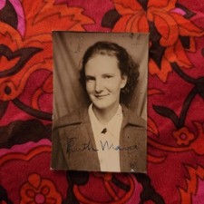 VTG 1930s Photo Booth Portrait Beautiful Young Woman Photobooth 1937 picture