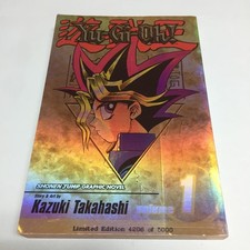 Yu-Gi-Oh YuGiOh Volume 1 Limited Edition Manga English Foil Holo Holographic picture