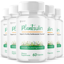 (5 Pack) Plantsulin Supports Healthy Cardiovascular Function Pill (300 Capsules) picture