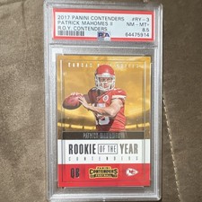 Panini 2017 Contenders Patrick Mahomes II ROY Contenders RY-3 PSA 8.5 picture