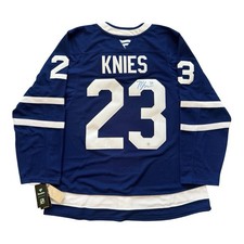 Matthew Knies Signed Fanatics Premium Blue Jersey – Frameworth COA –  picture