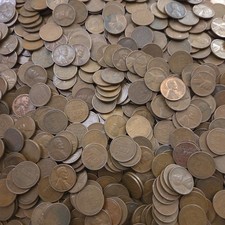 1000 Lincoln Wheat Cent Pennies 1940-1958 (7lbs.) 20 Rolls (Lot#1) picture