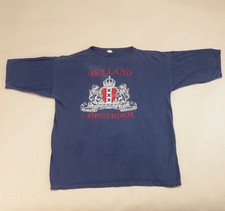 Vintage Holland Amsterdam T Shirt Navy Blue Crest Netherlands Tourist Graphic XL picture