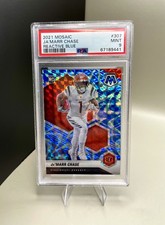 2021 Panini Mosaic Reactive Blue Prizm Ja'Marr Chase #307 PSA 9 picture