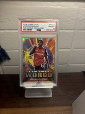 Topps 2024-25 Finest UCC Jeremie Frimpong Top of the World Orange /25 PSA picture