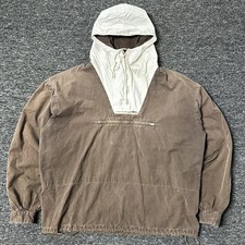 J Crew RARE Oarsman Cotton Faded Brown GRAIL Anorak Jacket Vintage 80s Sz S Mens picture