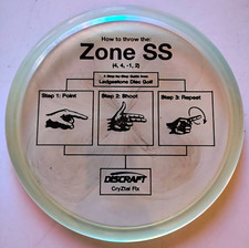 Discraft Zone SS Special Edition CryZtal Flx Putter (4,4,-1,2) 173-174g (No Ink) picture