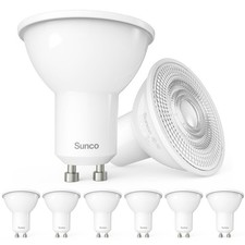 Sunco 6 Pack MR16 Two Pin LED Light Bulbs, 5.5W=50W, Dimmable picture