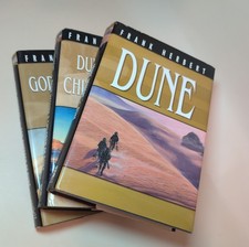 Frank Herbert Dune, Dune Messiah & Children Of Dune, God Emporer Of Dune 3 Lot picture