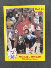 1986 Star Court Kings - Michael Jordan #18 Chicago Bulls Basketball Card picture