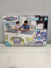 New Kidkraft Building Bricks Play N Glow Activity Table W/210 Brick, White picture