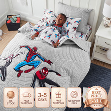 FLASH SALE✅Pottery Barn Kids Marvel Spider-Man Glow-in-the-Dark Cotton Sheet Set picture