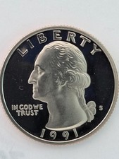 1991-S United States, Proof Washington Quarter picture