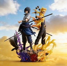 22Cm Naruto Anime Figure Naruto and Sasuke GK Collection Figures Statue Anime picture