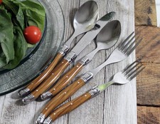 20-piece Laguiole Wood Grain Flatware Set by French Home picture