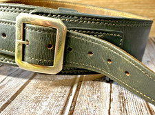 Vintage Alfonsos Leather Cartridge Gun Belt .44 Cal 7/89 Handcrafted Sz 34 picture