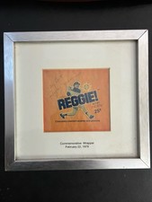 Signed Framed Commemorative REGGIE JACKSON Candy Bar Invite Complete Press Kit picture