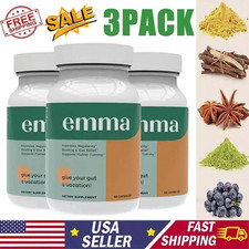 3 Pack Emma Gut Health Supplement 180 Capsules for Bloating Relief & Leaky Gut picture