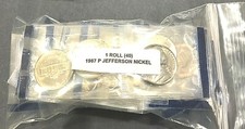 ROLL 1987 p Jefferson Nickel (40) In Mint Cello picture