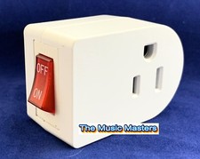 1X Grounded On/Off LIGHTED POWER SWITCH Single AC Wall Plug Electrical Outlet picture
