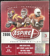 2006 SAGE ASPIRE Football Premier Unopened Sealed Box | Bush Young Leinart picture