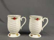 2 Royal Albert Old Country Roses Basket Weave 5