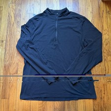 Lululemon Surge Warm 1/2 Zip Mens XL Charcoal Heather Running Training Pullover picture
