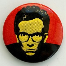 Vintage 1978 ELVIS COSTELLO promo button This Year's Model pin tin litho badge picture