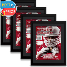 4 PCS Sports Magazine Frame Fits Magazine Measuring 8.5 X 11.25 Inch Magazine Di picture
