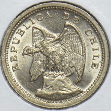 Chile 1933 10 Centavos Condor animal 291192 combine shipping picture