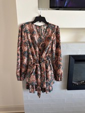 Inspired Hearts Paisley Print Long Sleeve Dress picture