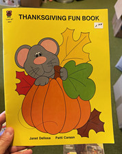 Card'ell Thanksgiving Fun Book Janet Dellosa & Patti Carson  1981 New Old Stock picture