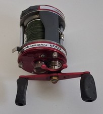 Abu Garcia Ambassadeur 6000 Red Baitcasting Fishing Reel Sweden Vintage picture