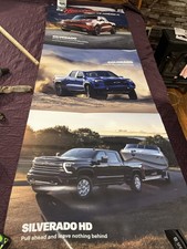Chevrolet Banner Showroom Dealership 24 in by 68 Huge Vinyl Heartbeat Of America picture