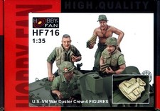Hobby Fan 1/35 HF-716 US Amry M42 Duster Crew (Vietnam War) - 4 Figures picture