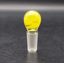 Multicolor Swirl 14mm Glass Male Ground Joint Stopper Cap picture
