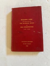 Rare & Collectible Building Code Of Fire Underwriters 1922 picture