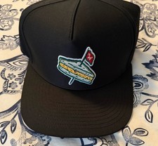 Waggle Masters Pimento Corner Snapback Golf Hat Cap One Size Black NEW picture