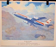 TWA POSTER BOEING 707 picture