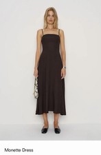 NWT Reformation Monette Dress Mole (Brown) 0 picture