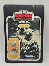 1980 Kenner Star Wars ESB Yoda 32A Back Orange Snake Unpunched 38310 Sealed picture