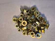 NEW M8-1.25 / 8mm Zinc Hex Non-Serrated Flange Metric Nuts -(25pcs) picture