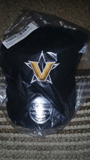 NCAA- VANDERBILT UNIVERSITY -ADJUSTABLE- HAT-NEW-BLACK-EMBROIDERED picture