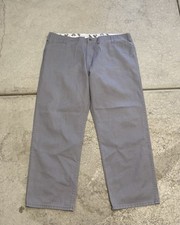 Vintage 90’s Ben Davis Grey Men’s Chino Wide Leg Pants 44x30 Workwear Minimalist picture