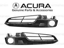 12 - 14 ACURA TL FRONT BUMPER LEFT & RIGHT FOG LIGHT GRILL COVER BEZEL NEW OEM picture
