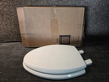 Bemis 1847SLOW-000 Slow Close Elongated White Toilet Seat, Non-slip Premium Wood picture