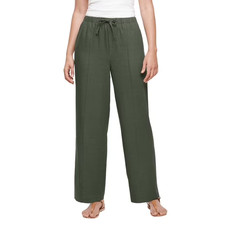 Gap Women's Linen Blend Pull-On Pant Size XL Olive picture
